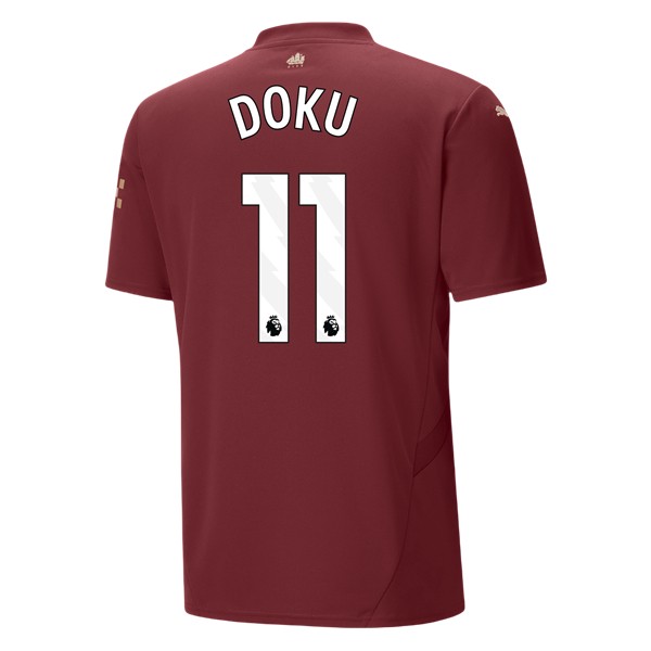Billiga Fotbollströjor Herr Manchester City Tredjetröja 2024/25 Kortärmad Jeremy Doku 11