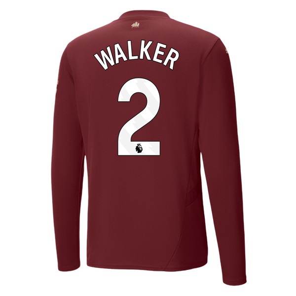 Billiga Fotbollströjor Herr Manchester City Tredjetröja 2024/25 Långärmad Kyle Walker 2