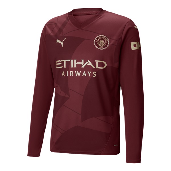 Billiga Fotbollströjor Herr Manchester City Tredjetröja 2024/25 Långärmad