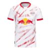 Billiga Fotbollströjor Herr RB Leipzig Hemmatröja 2024/25 vit röd Kortärmad Mohamed Simakan 2