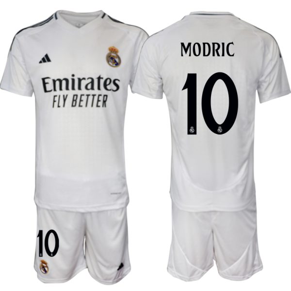 Billiga Fotbollströjor Herr Real Madrid Hemmatröja 2024/25 tröja set Luka Modric 10