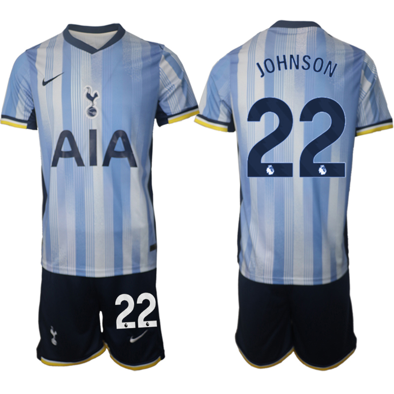 Billiga Fotbollströjor Herr Tottenham Hotspur Bortatröja 2024/25 tröja set Brennan Johnson 22