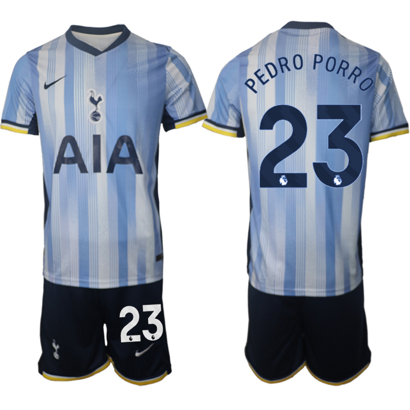 Billiga Fotbollströjor Herr Tottenham Hotspur Bortatröja 2024/25 tröja set Pedro Porro 23