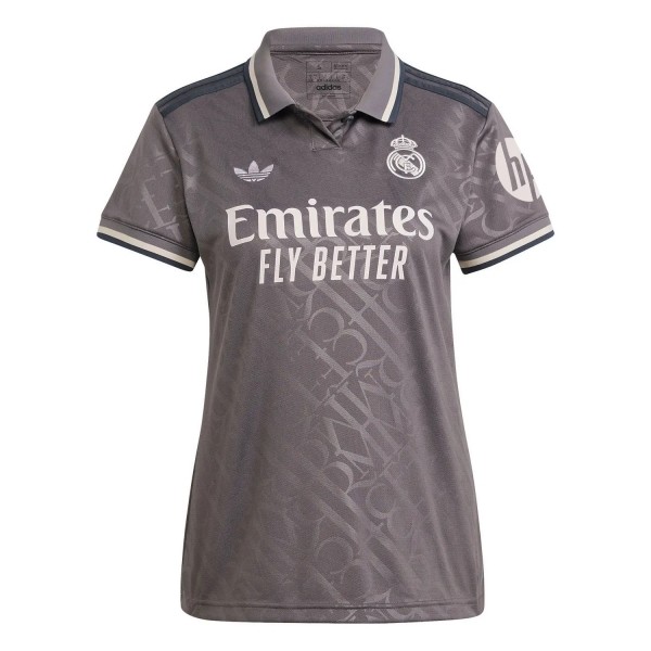 Dam Real Madrid Tredjetröja 2024/25 Kortärmad Fotbollströjor Med Eget Namn
