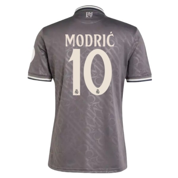 Herr Real Madrid Tredjetröja 2024/25 Kortärmad Fotbollströjor med tryck Luka Modric 10