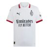 Billiga Fotbollströjor AC Milan Bortatröja 2024/25 Kortärmad med tryck Rafa Leão 10