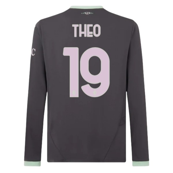 Billiga Fotbollströjor Herr AC Milan Tredjetröja 2024/25 Långärmad Theo Hernandez 19