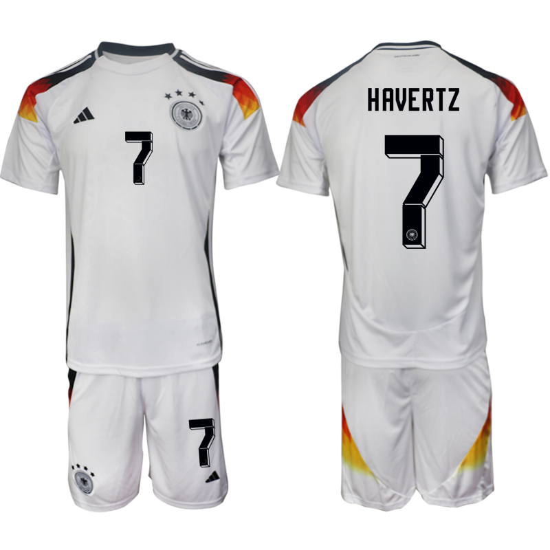 Matchtröjor Fotboll Herr Tyskland Landslagströja Hemmaställ EM 2024 Kai Havertz 7