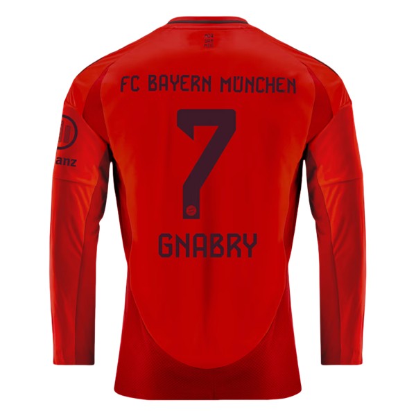 Billiga Fotbollströjor Herr FC Bayern München Hemmatröja 2024/25 Långärmad Serge Gnabry 7