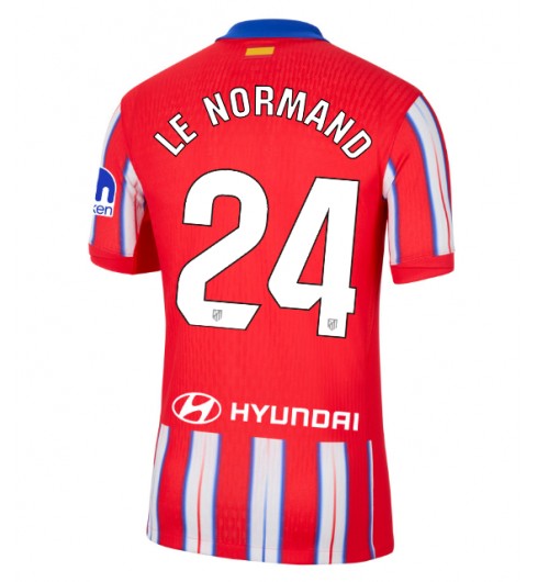 Fotbolls Matchtröjor Atlético Madrid Hemmatröja 2024/25 med namn Robin Le Normand 24