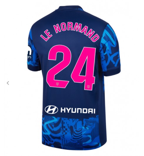 Herr Atlético Madrid Tredjetröja 2024/25 Fotbollströja med namn Robin Le Normand 24