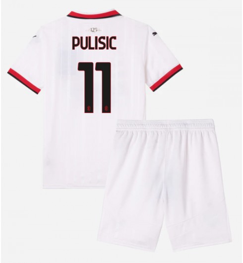AC Milan Bortatröja 2024/25 Fotbollskläder för barn Christian Pulisic 11