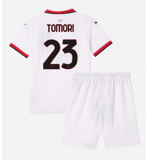 Köpa Billiga AC Milan Bortatröja 2024/25 Fotbollskläder för barn Fikayo Tomori 23