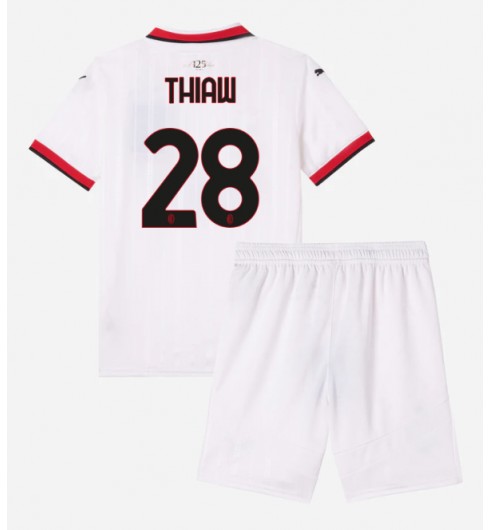 AC Milan Bortatröja 2024/25 Fotbollskläder för barn Malick Thiaw 28