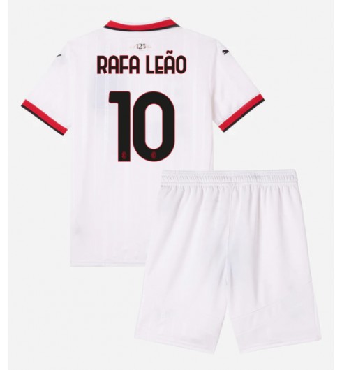 Köpa Billiga AC Milan Bortatröja 2024/25 Fotbollskläder för barn Rafael Leao 10