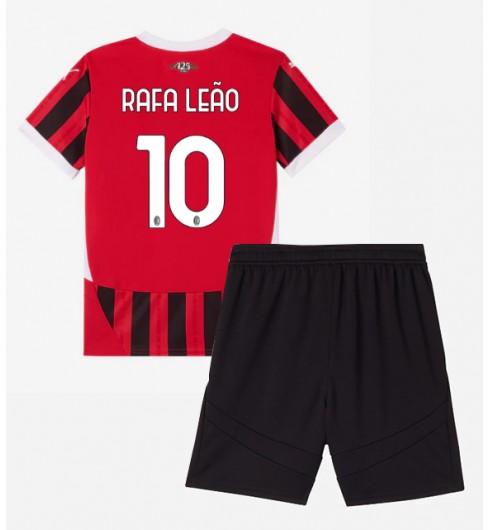 AC Milan Hemmatröja 2024/25 Fotbollskläder för barn Rafael Leao 10