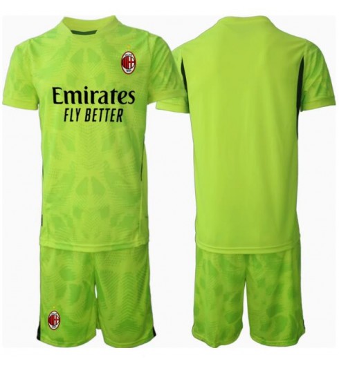 Fotbollskläder Set Barn AC Milan Målvakt Tredjetröja 2024/25