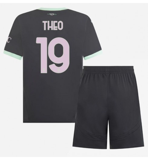 Billiga Fotbollströjor Barn AC Milan Tredjetröja 2024/25 Theo Hernandez 19