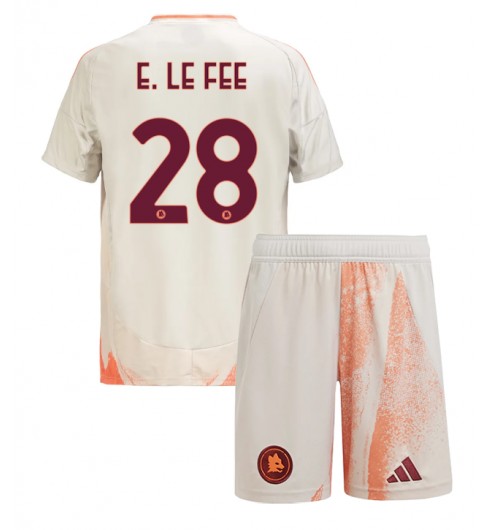 Fotbollströjor Barn Billiga AS Roma Bortatröja 2024/25 Enzo Le Fee 28