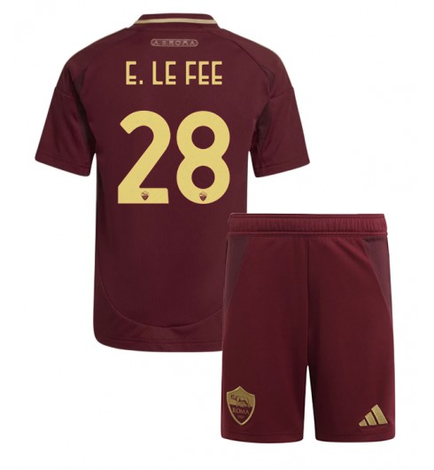 Fotbollströjor Barn Billiga AS Roma Hemmatröja 2024/25 Enzo Le Fee 28