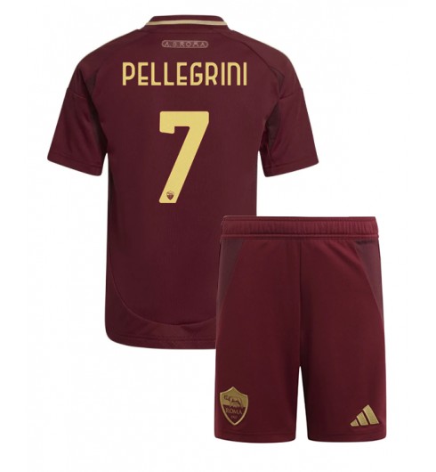 Fotbollströjor Barn Billiga AS Roma Hemmatröja 2024/25 Lorenzo Pellegrini 7