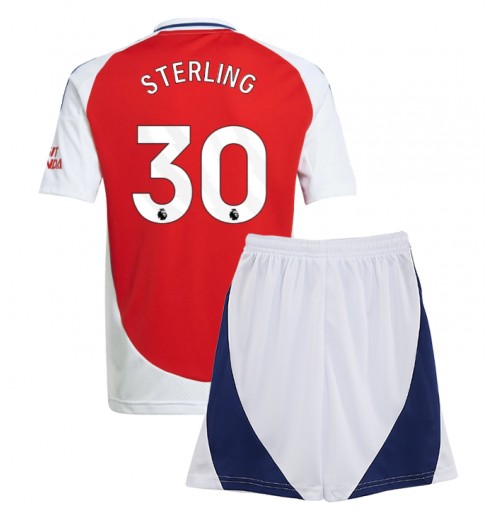 Fotbollskläder Set Barn Arsenal Hemmatröja 2024/25 Raheem Sterling 30