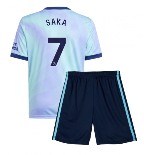 Köpa Fotbollskläder Set Barn Arsenal Tredjetröja 2024/25 Bukayo Saka 7