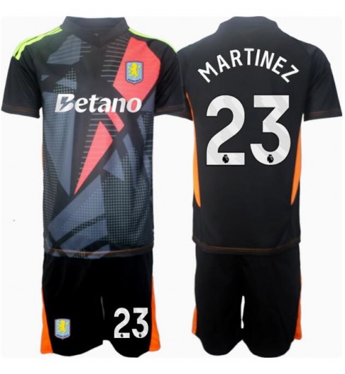 Köpa Billiga Fotbollströjor Barn Aston Villa Målvakt Bortatröja 2024/25 Emiliano Martinez 23