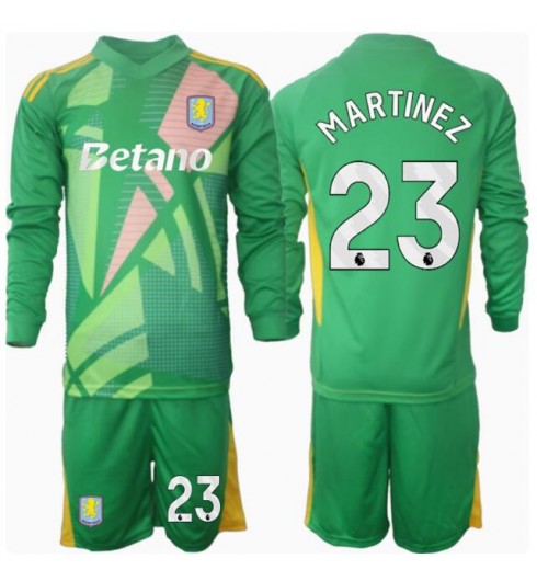 Köpa Billiga Fotbollströjor Barn Aston Villa Målvakt Hemmatröja 2024/25 Emiliano Martinez 23