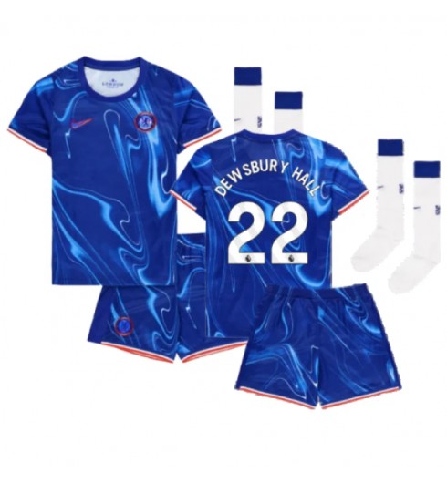 Chelsea Hemmatröja 2024/25 Fotbollströja med namn barn Kiernan Dewsbury-Hall 22