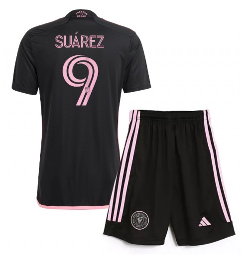 Fotbollskläder Set Barn Inter Miami Bortatröja 2024/25 Luis Suarez 9