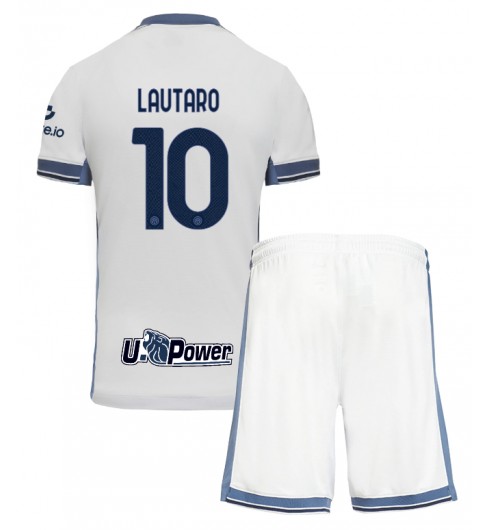 Billiga Fotbollströjor Barn Inter Milan Bortatröja 2024/25 Lautaro Martinez 10
