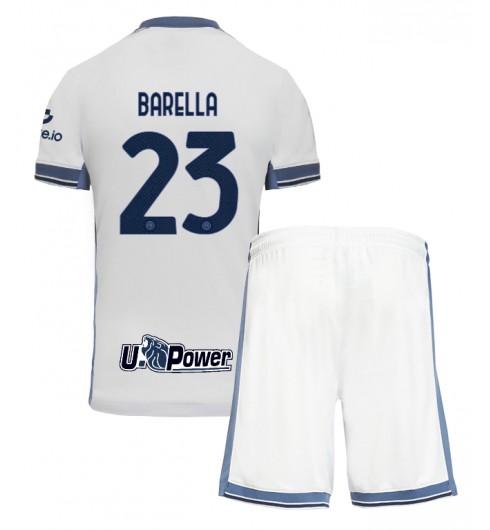Billiga Fotbollströjor Barn Inter Milan Bortatröja 2024/25 Nicolo Barella 23