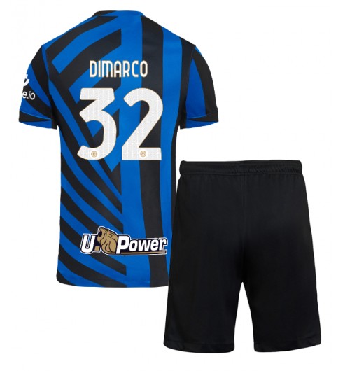 Billiga Fotbollströjor Barn Inter Milan Hemmatröja 2024/25 Federico Dimarco 32