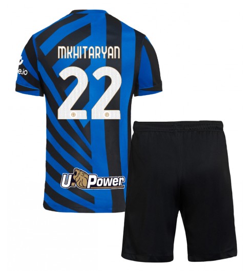 Billiga Fotbollströjor Barn Inter Milan Hemmatröja 2024/25 Henrikh Mkhitaryan 22