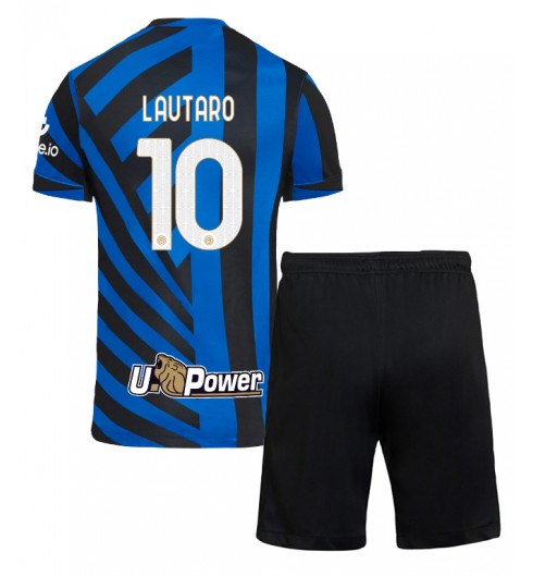 Billiga Fotbollströjor Barn Inter Milan Hemmatröja 2024/25 Lautaro Martinez 10