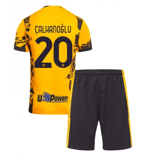 Fotbollskläder Set Barn Inter Milan Tredjetröja 2024/25 med tryck Hakan Calhanoglu 20