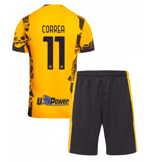 Fotbollskläder Set Barn Inter Milan Tredjetröja 2024/25 med tryck Joaquin Correa 11