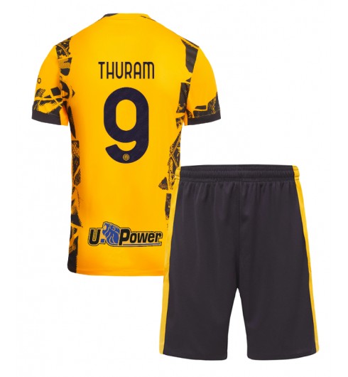 Fotbollskläder Set Barn Inter Milan Tredjetröja 2024/25 med tryck Marcus Thuram 9