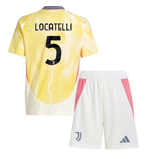 Fotbollsset Barn Bortatröja 2024/25 med tryck Manuel Locatelli 5