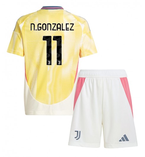 Fotbollsset Barn Bortatröja 2024/25 med tryck Nicolas Gonzalez 11