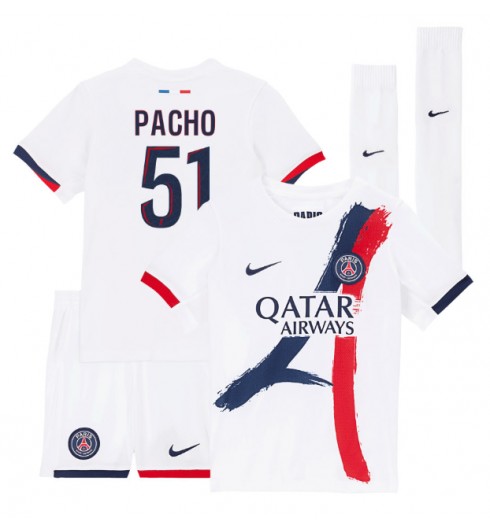 Billiga Fotbollströjor Barn Paris Saint-Germain Bortatröja 2024/25 Willian Pacho 51