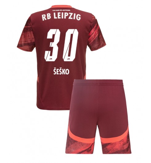Billiga Fotbollströjor Barn RB Leipzig Bortatröja 2024/25 Benjamin Šeško 30