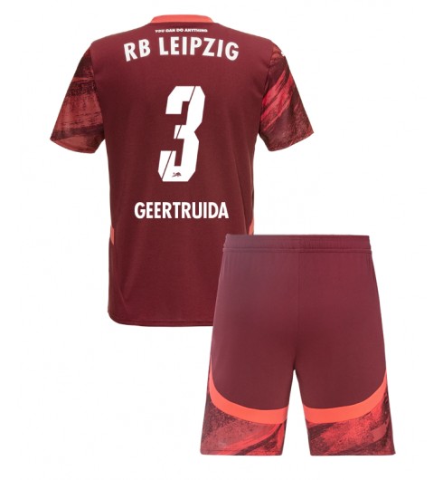 Billiga Fotbollströjor Barn RB Leipzig Bortatröja 2024/25 Lutsharel Geertruida 3