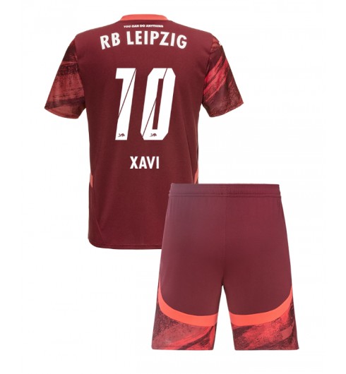 Billiga Fotbollströjor Barn RB Leipzig Bortatröja 2024/25 Xavi Simons 10
