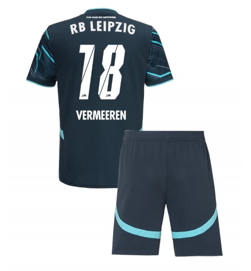 Billiga RB Leipzig Tredjetröja 2024/25 Fotbollskläder Set Barn Arthur Vermeeren 18