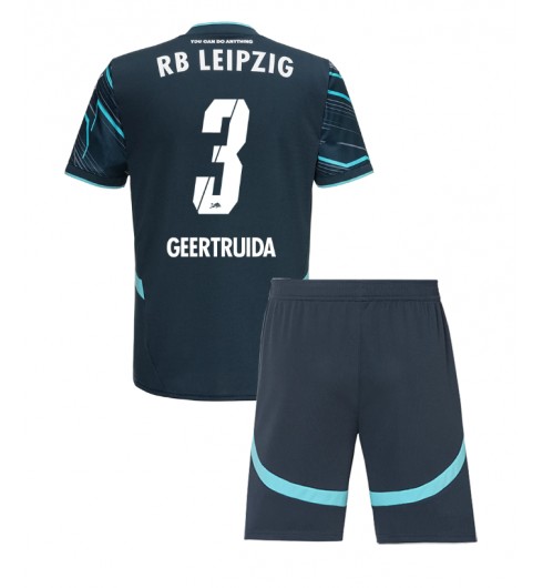 Billiga RB Leipzig Tredjetröja 2024/25 Fotbollskläder Set Barn Lutsharel Geertruida 3