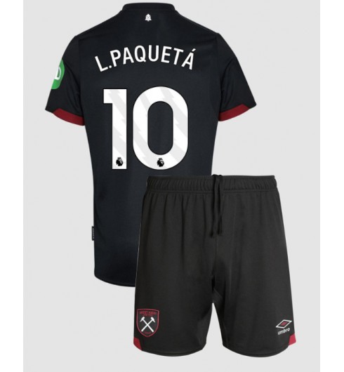 Billiga Fotbollströjor Barn West Ham United Bortatröja 2024/25 Lucas Paquetá 10