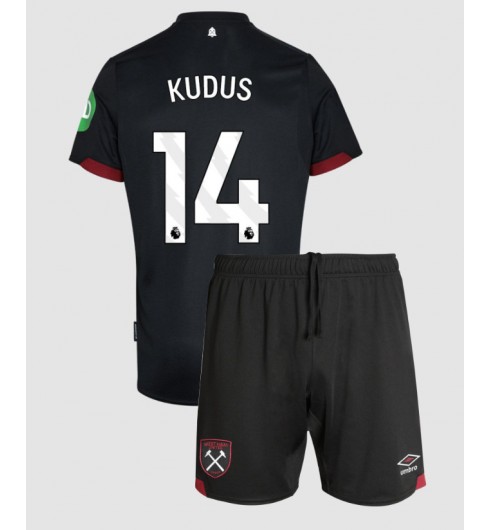 Billiga Fotbollströjor Barn West Ham United Bortatröja 2024/25 Mohammed Kudus 14
