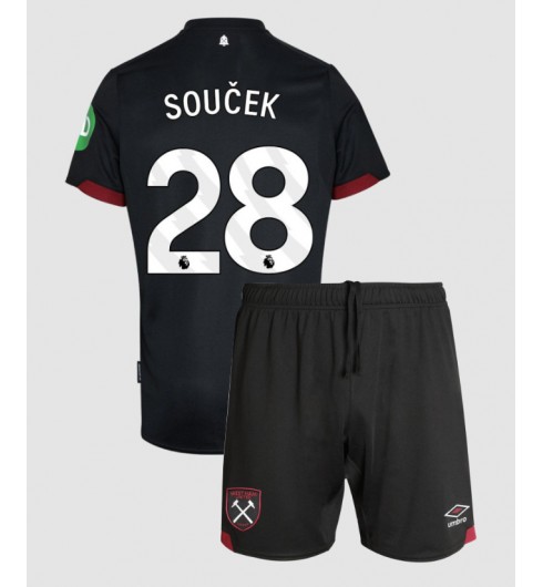 Billiga Fotbollströjor Barn West Ham United Bortatröja 2024/25 Tomas Soucek 28